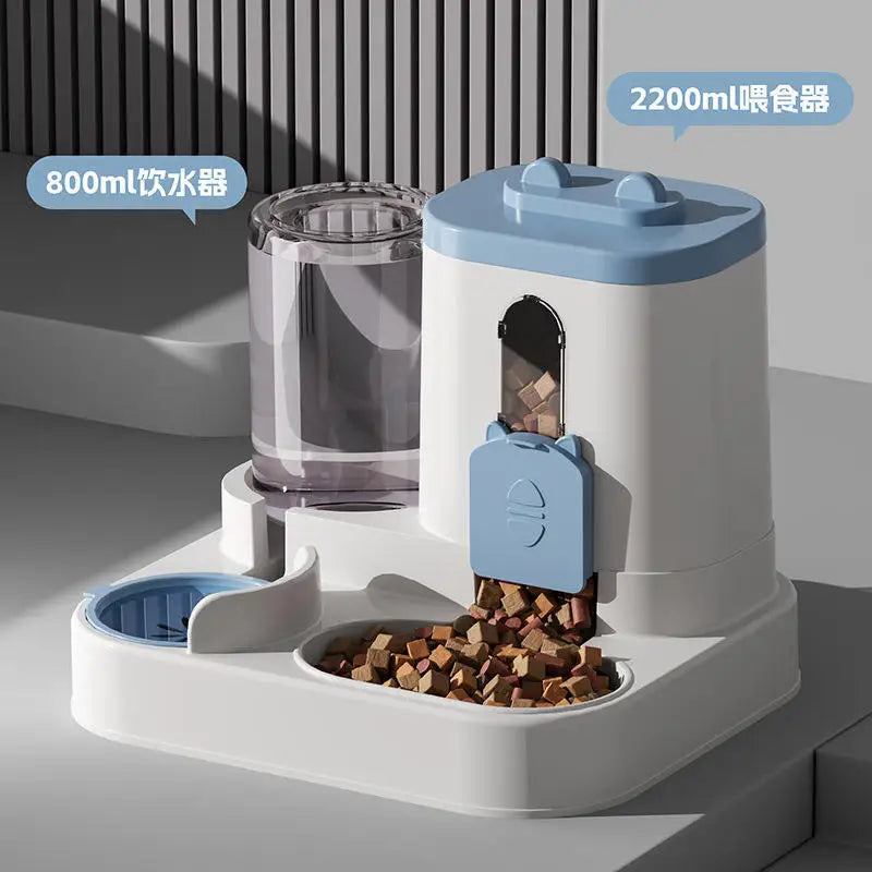 Set de Comedero y Bebedero Automático para Mascotas