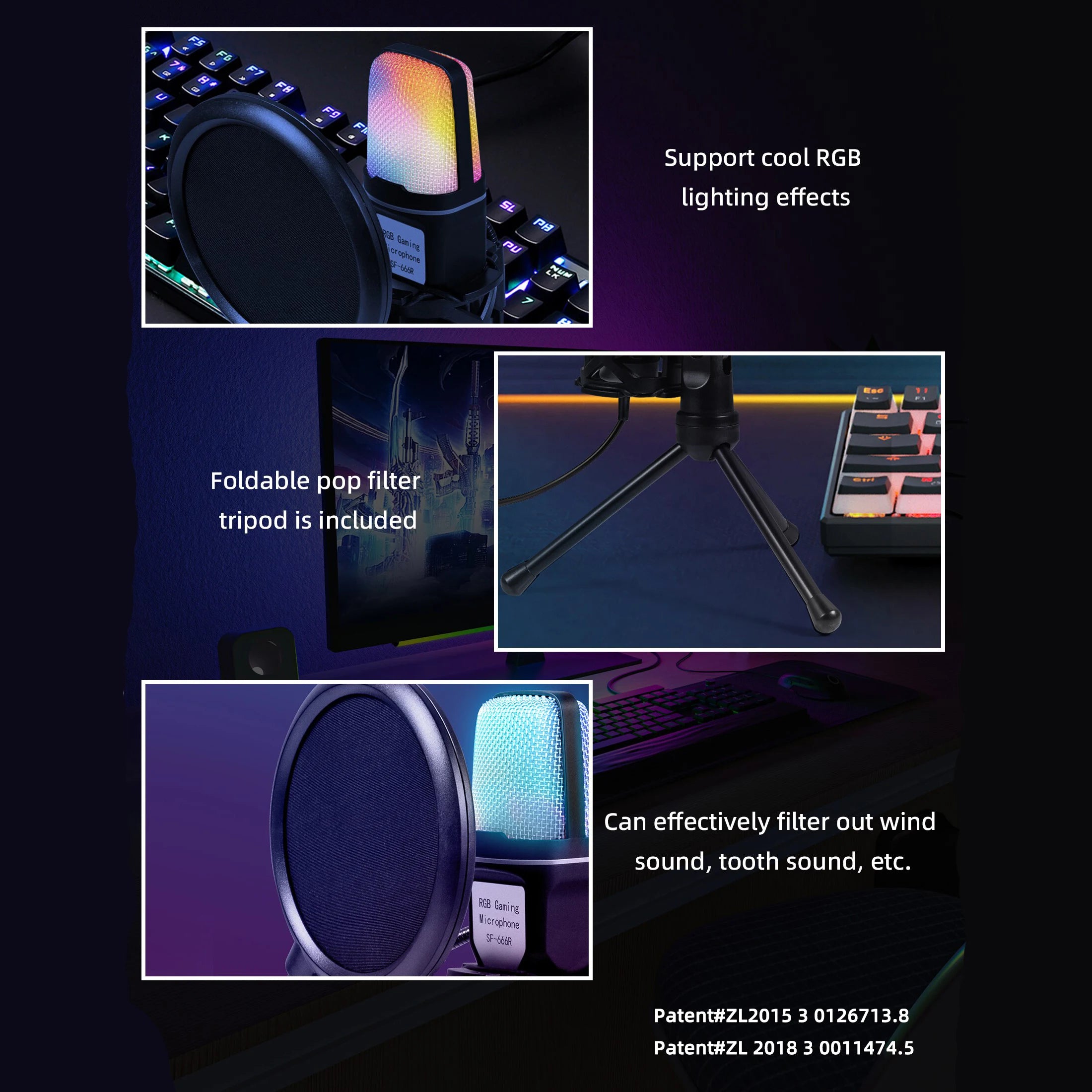 Kit de Micrófono de Condensador Profesional USB