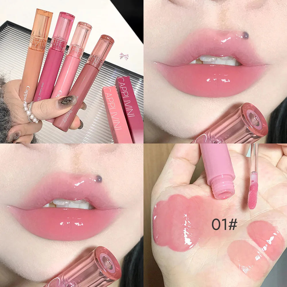 Brillo Labial Cappuvini Jelly Mirror – Efecto Espejo, Hidratación Profunda