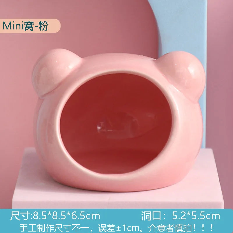 Casa de Cerámica para Hámster y Mascotas Pequeñas