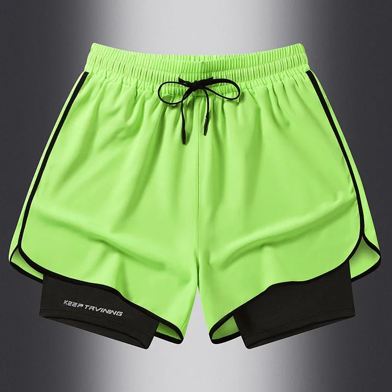 Shorts Deportivos 2 en 1 para Hombre