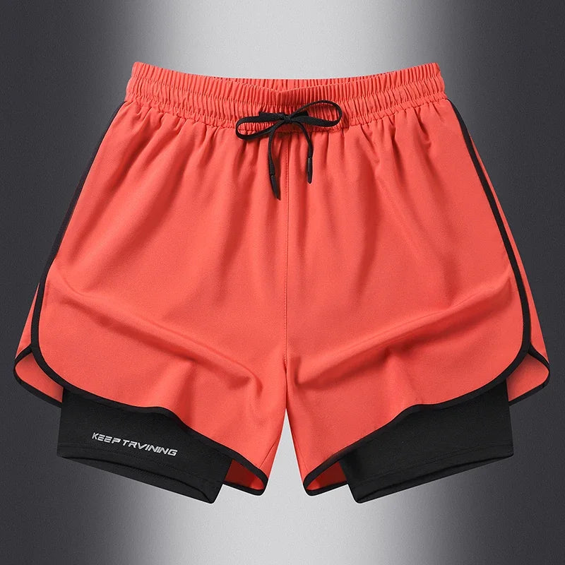 Shorts Deportivos 2 en 1 para Hombre