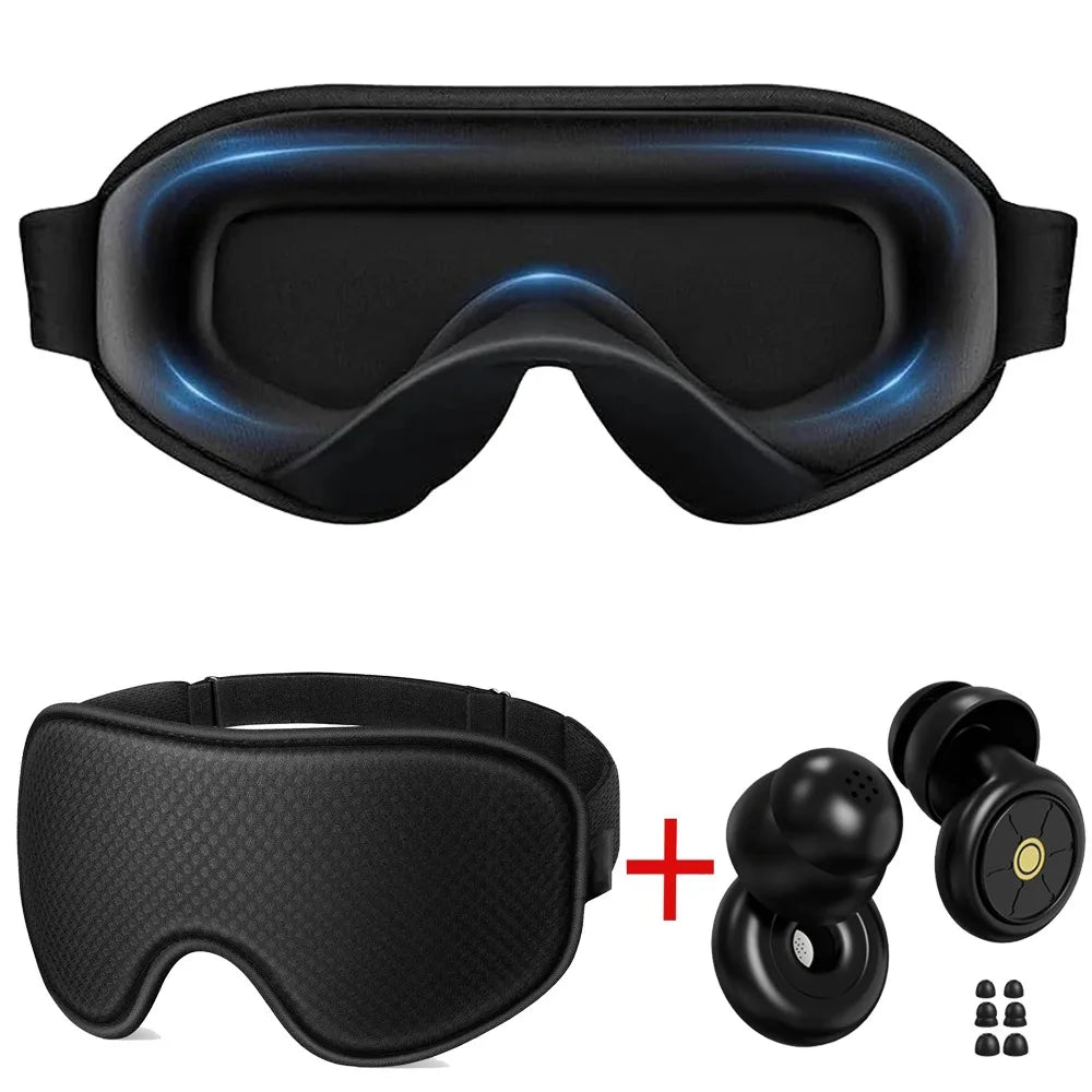 Antifaz para Dormir 3D Blackout – Diseño Ergonómico, Transpirable y Ultra Suave