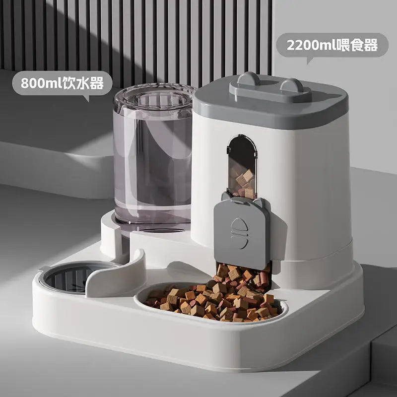 Set de Comedero y Bebedero Automático para Mascotas