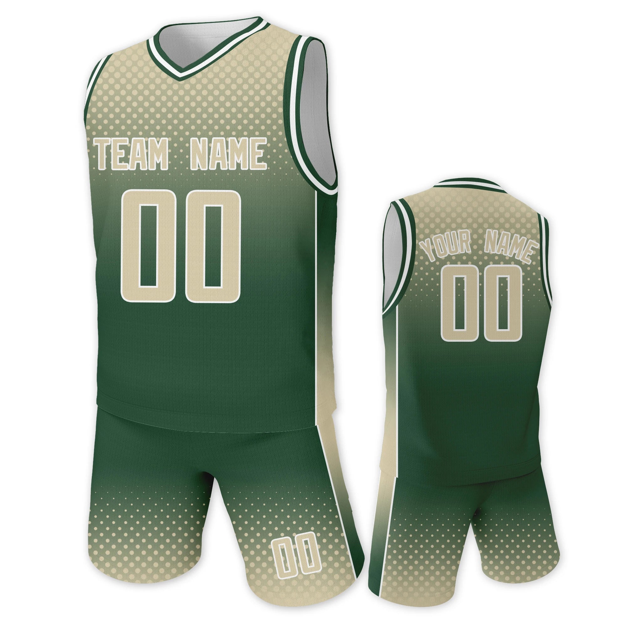 Jersey y Shorts de Básquetbol Personalizados con Degradado Azul