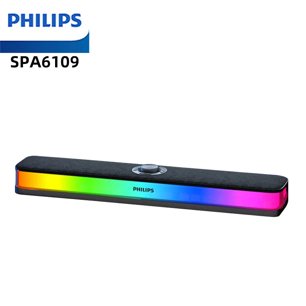 Soundbar Gamer Philips SPA6109 – RGB Full Screen, Bluetooth 5.3