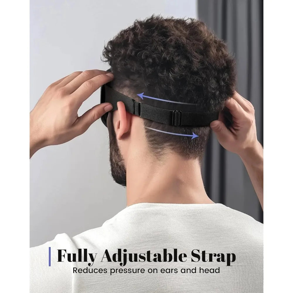 Antifaz para Dormir 3D Blackout – Diseño Ergonómico, Transpirable y Ultra Suave