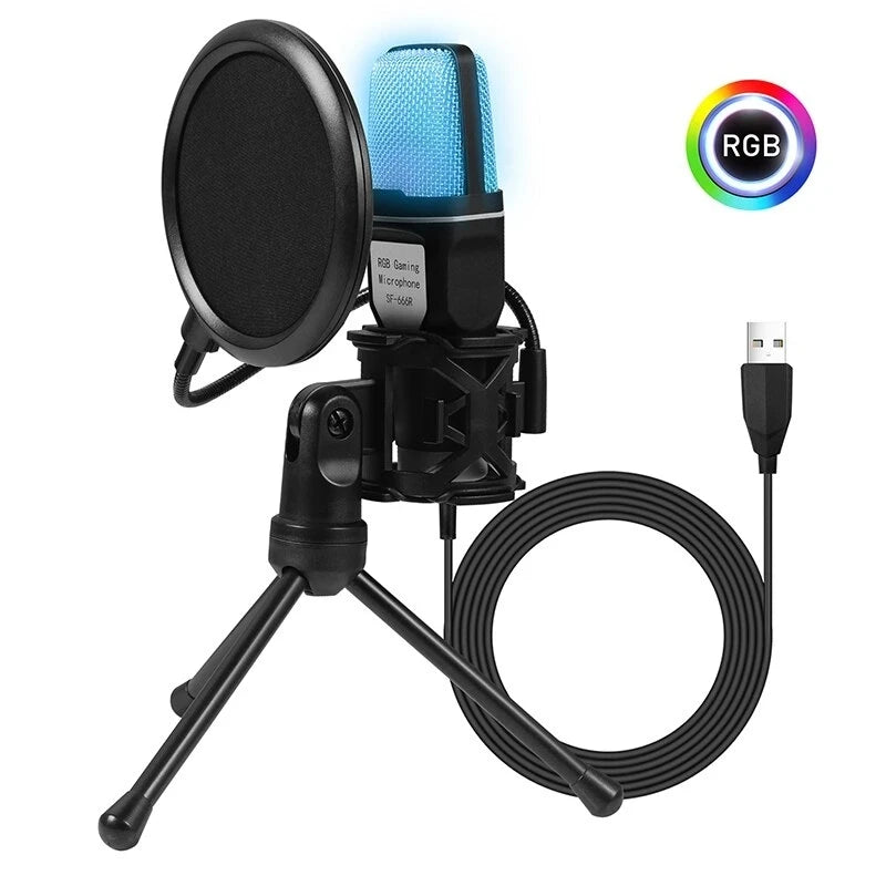 Kit de Micrófono de Condensador Profesional USB