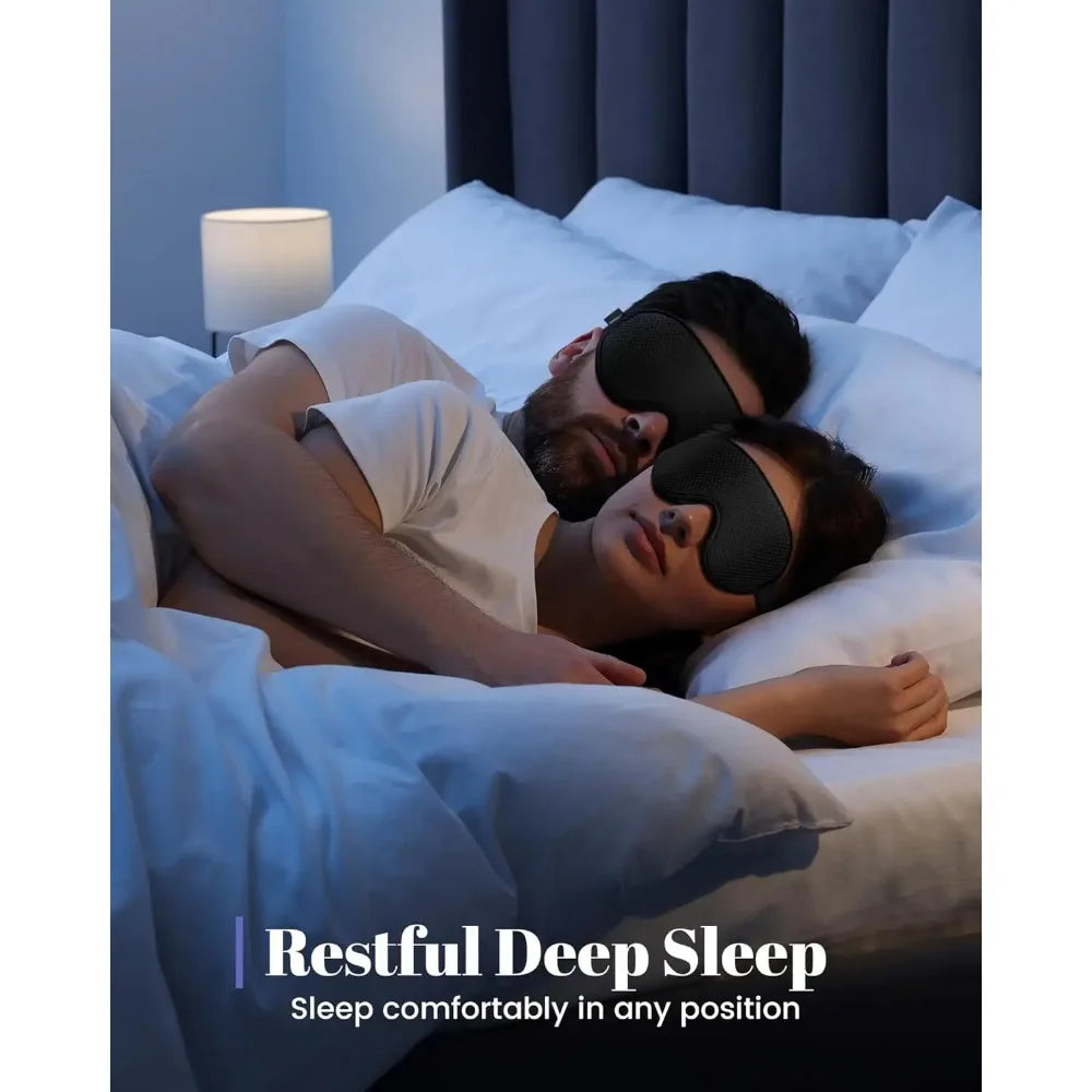Antifaz para Dormir 3D Blackout – Diseño Ergonómico, Transpirable y Ultra Suave