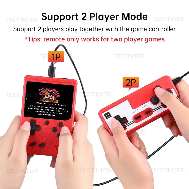 Mini Consola Retro Portátil – Pantalla 2.4" con 500 Juegos Clásicos Integrados