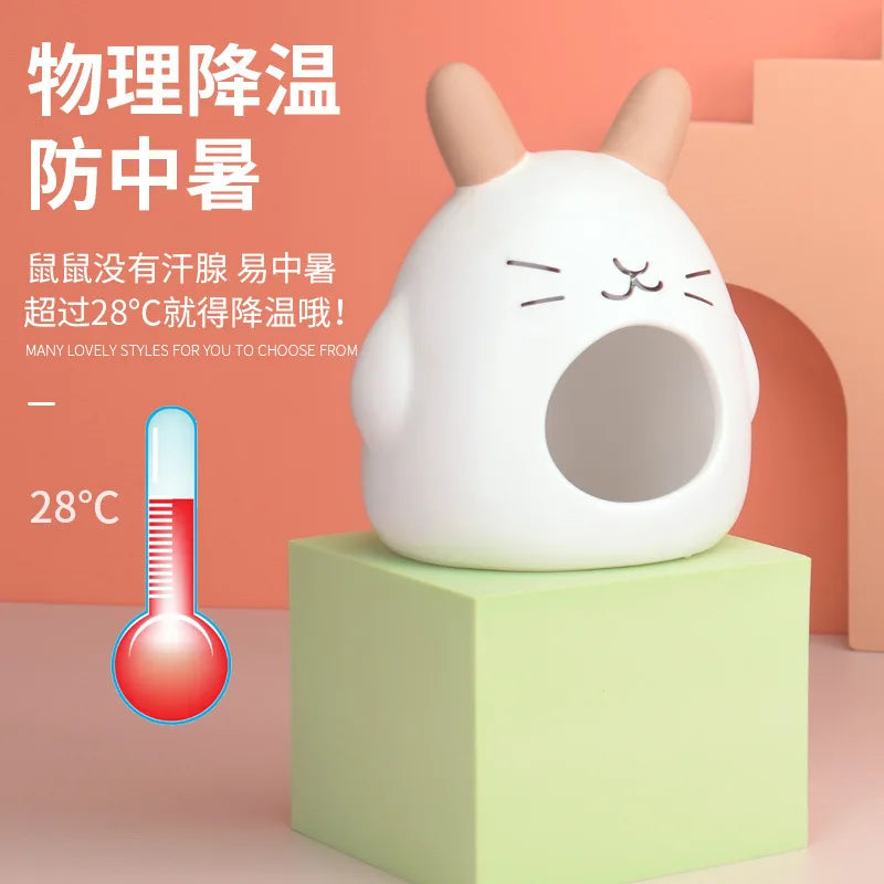 Casa de Cerámica para Hámster y Mascotas Pequeñas