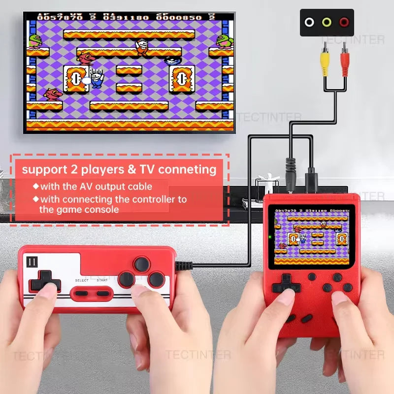 Mini Consola Retro Portátil – Pantalla 2.4" con 500 Juegos Clásicos Integrados