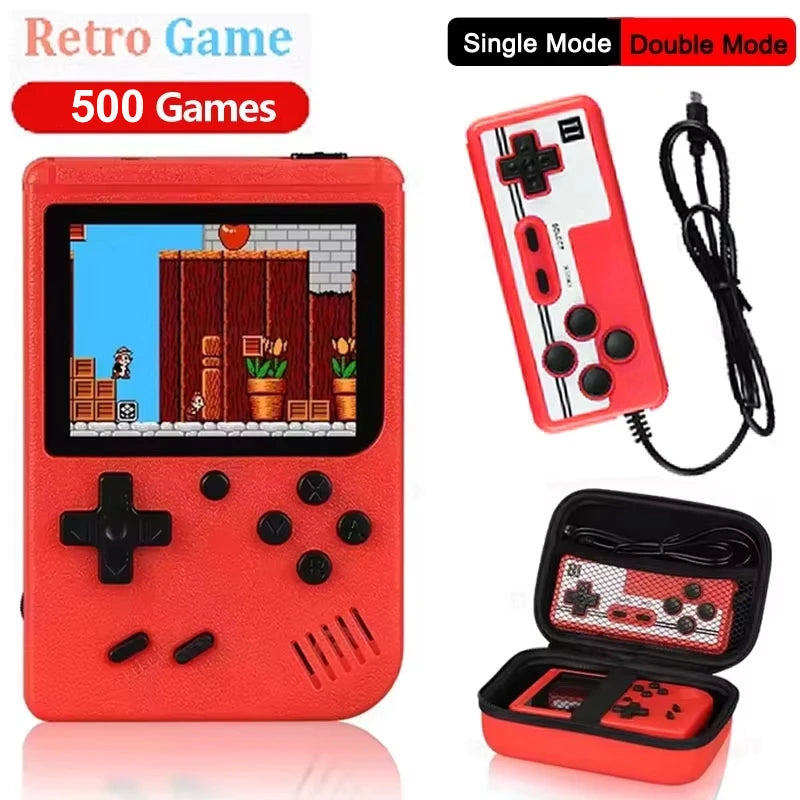 Mini Consola Retro Portátil – Pantalla 2.4" con 500 Juegos Clásicos Integrados