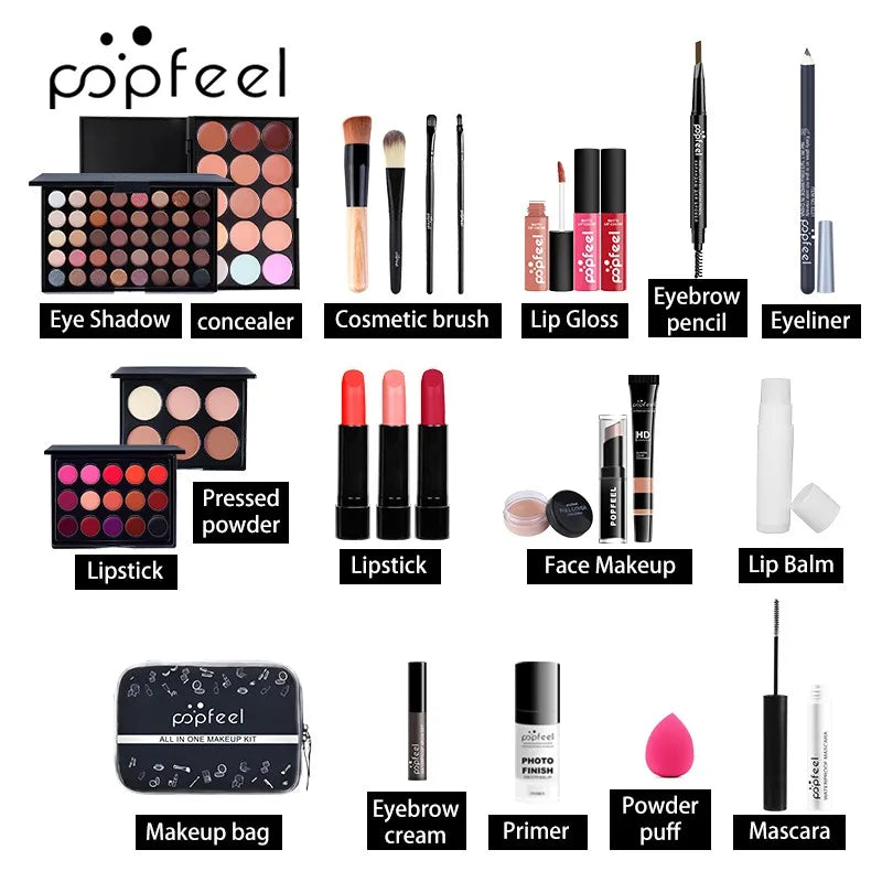 Kit de Maquillaje Completo POPFEEL "All-In-One"