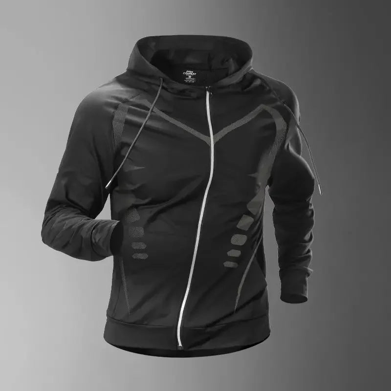 Chaqueta Deportiva con Capucha para Hombre de Secado Rápido