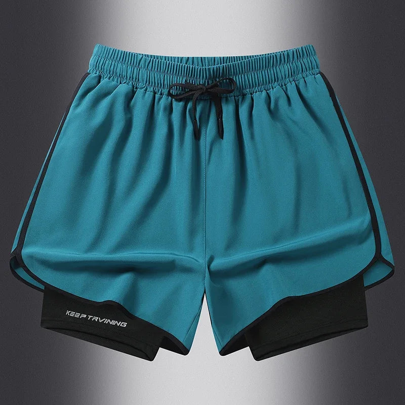 Shorts Deportivos 2 en 1 para Hombre