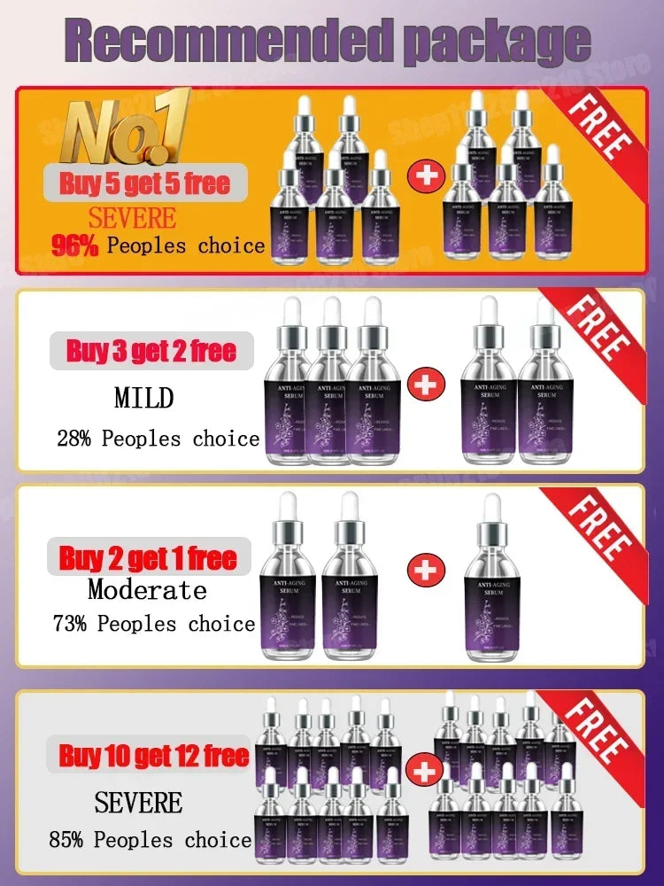 Set de Sueros Faciales Antiedad (7 pzas) – Con Ácido Hialurónico