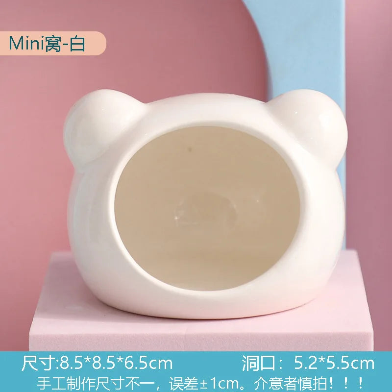 Casa de Cerámica para Hámster y Mascotas Pequeñas