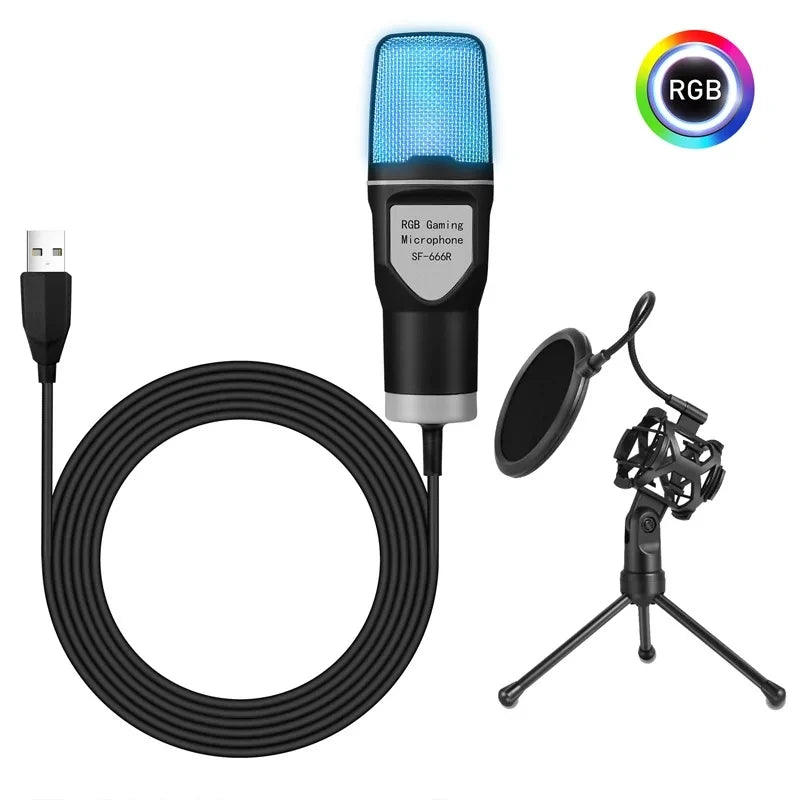 Kit de Micrófono de Condensador Profesional USB