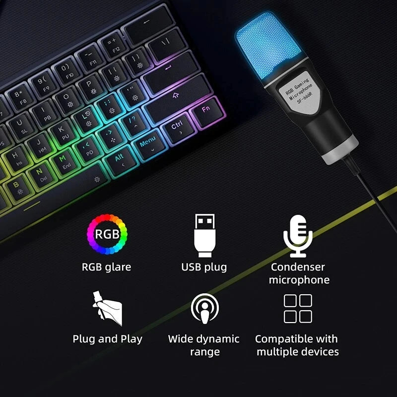 Kit de Micrófono de Condensador Profesional USB