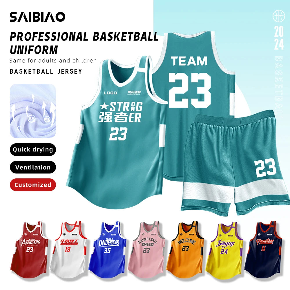 Jersey de Básquetbol Personalizado para Adultos y Niños