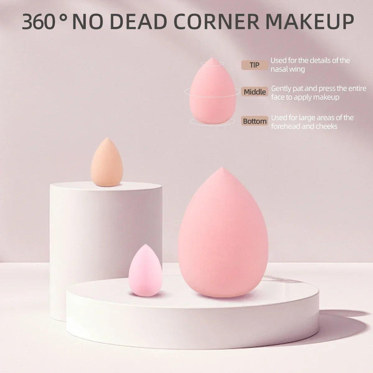 Set Profesional de Maquillaje (20-32 pzs) – Brochas, Esponjas, Diadema y Accesorios