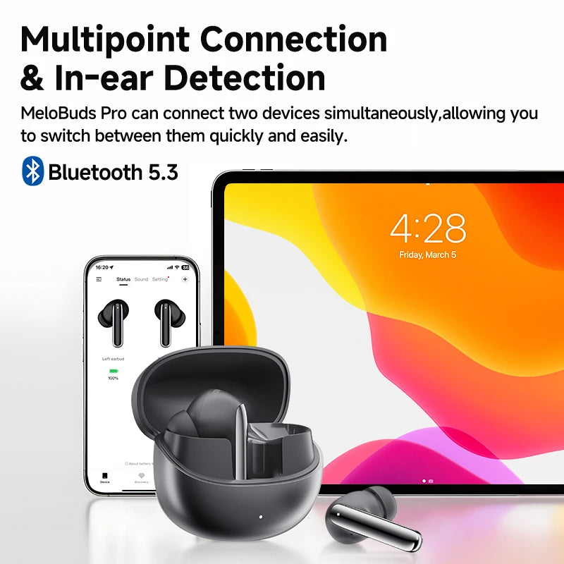 Audífonos QCY MeloBuds Pro – Cancelación de Ruido Activa (ANC)