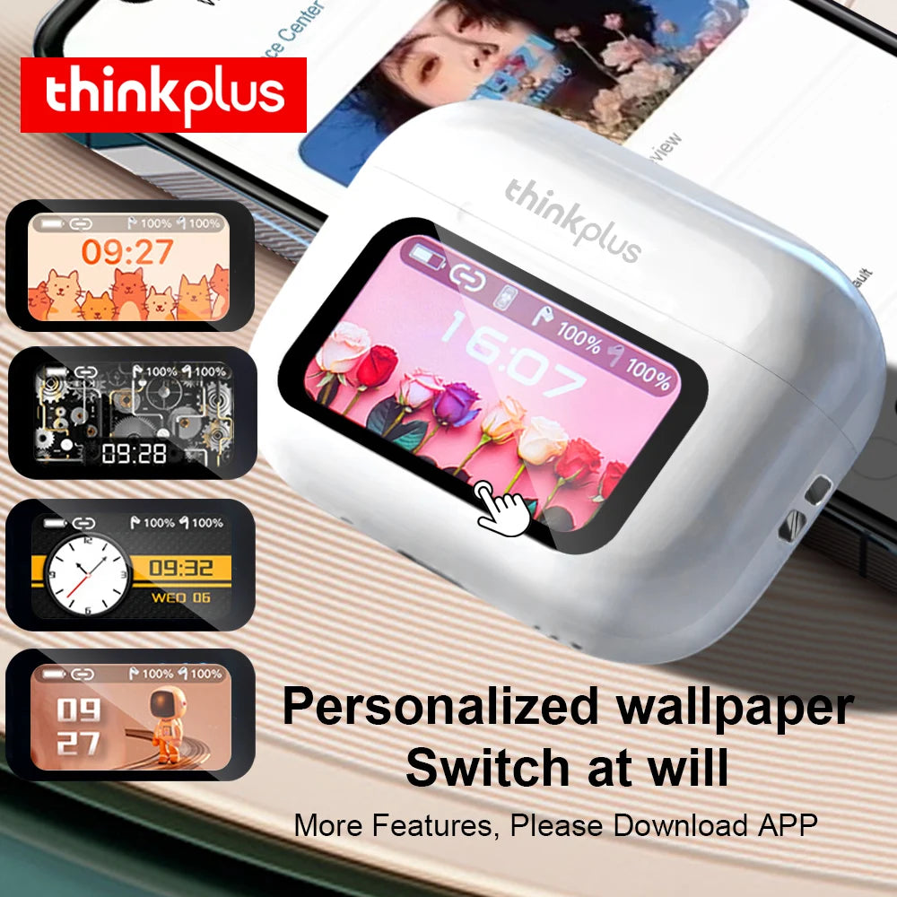 Audífonos Thinkplus TWS con Pantalla Táctil Full Color