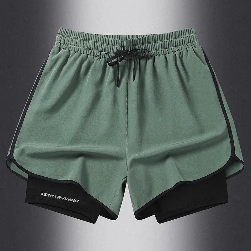 Shorts Deportivos 2 en 1 para Hombre
