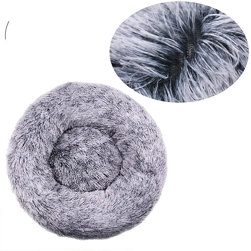 Cama Premium "Nube" para Mascotas – Felpa Ultra Suave, Térmica y Relajante