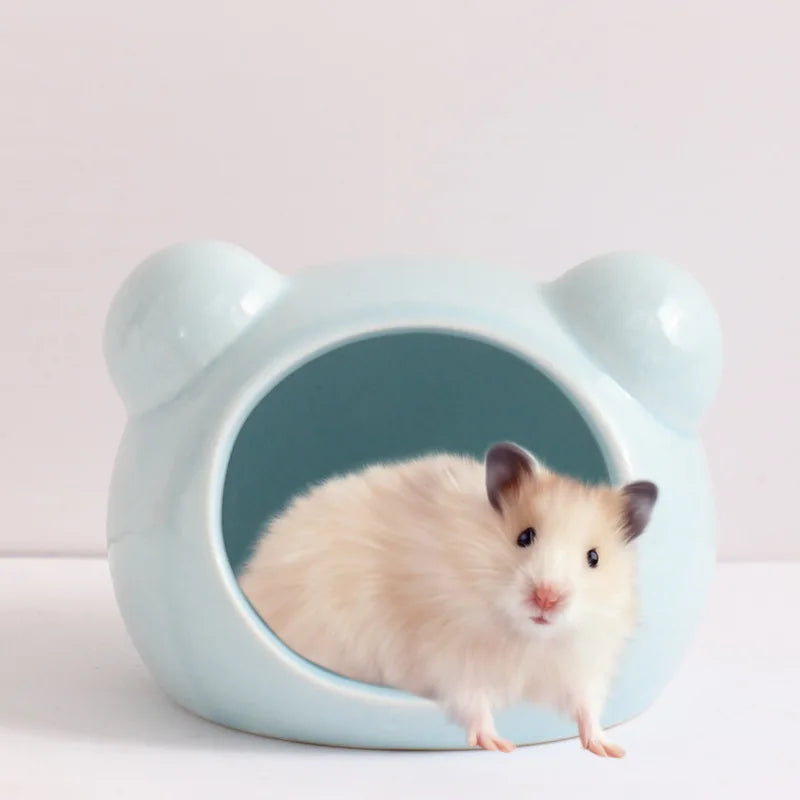 Casa de Cerámica para Hámster y Mascotas Pequeñas