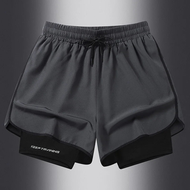 Shorts Deportivos 2 en 1 para Hombre