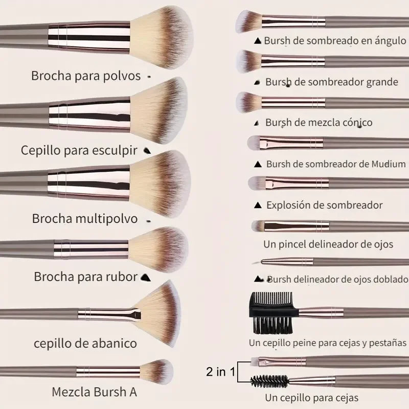 Set de Brochas Profesionales (3-20 pzs)